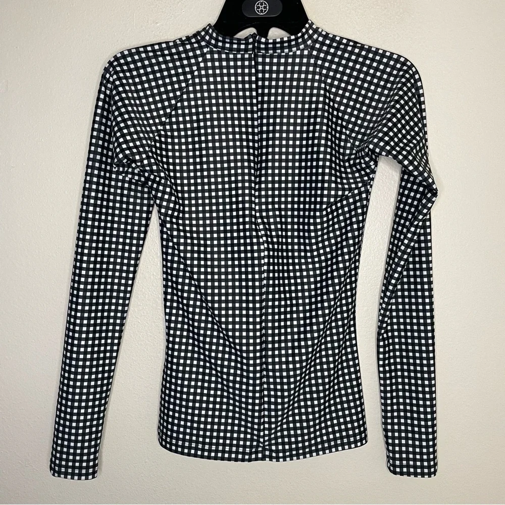 Albion Black and White Check Long-Sleeve Swim Set - Picture 3 of 6